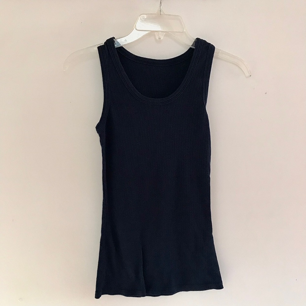 Set of Two (2) Ribbed Tank Tops - Navy and Grey Color